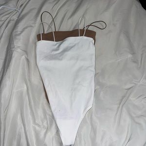 Abercrombie & Fitch White Bodysuit